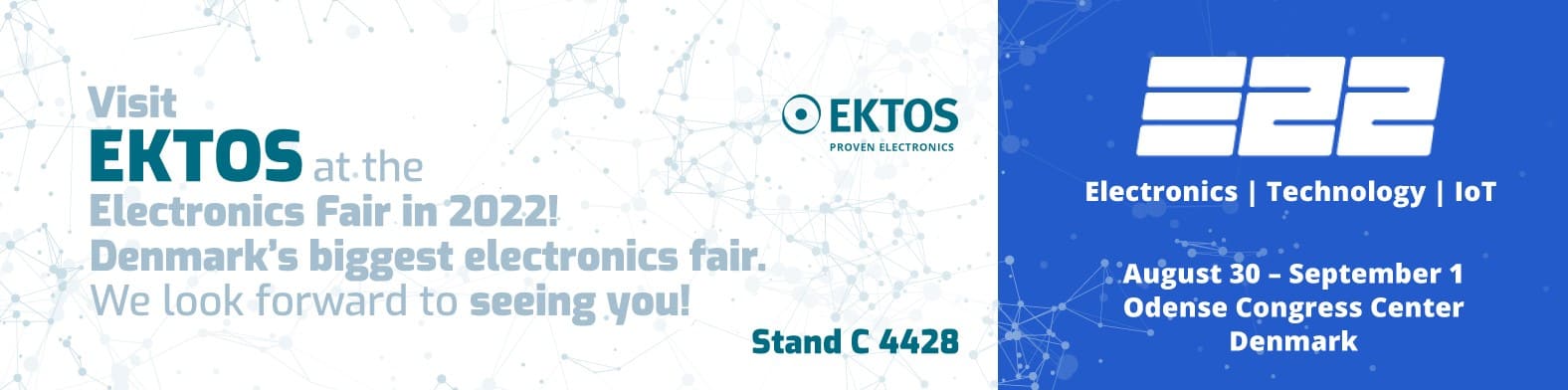 E-22. Invitation to meet up. Visit the Electronics Fair in 2022!