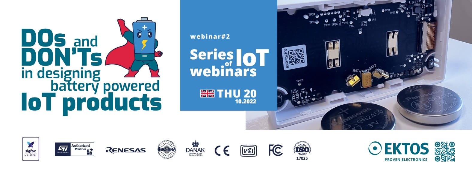 Free webinar about IOT product development – date 20 October 2022