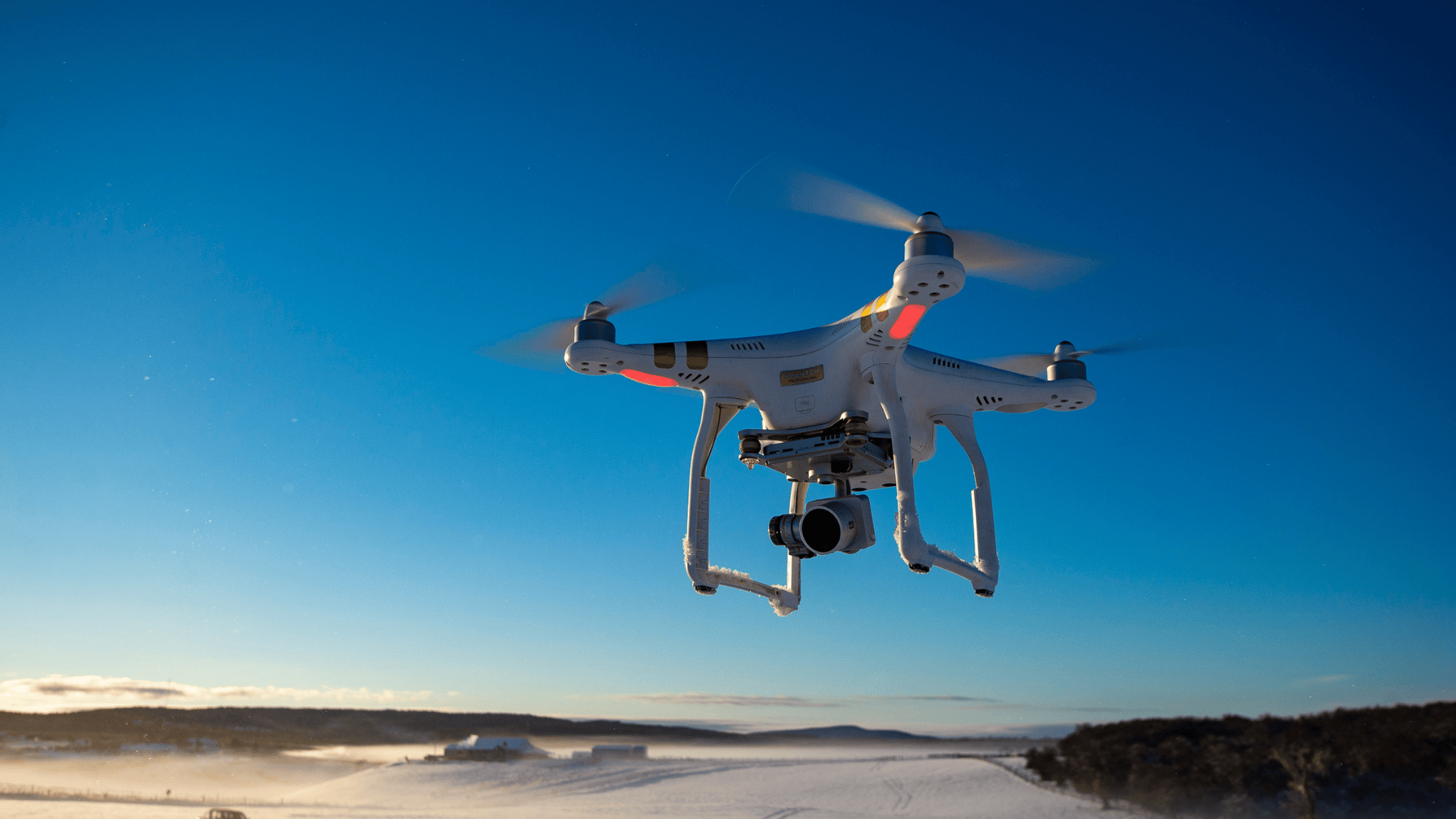 drone flying in the sky