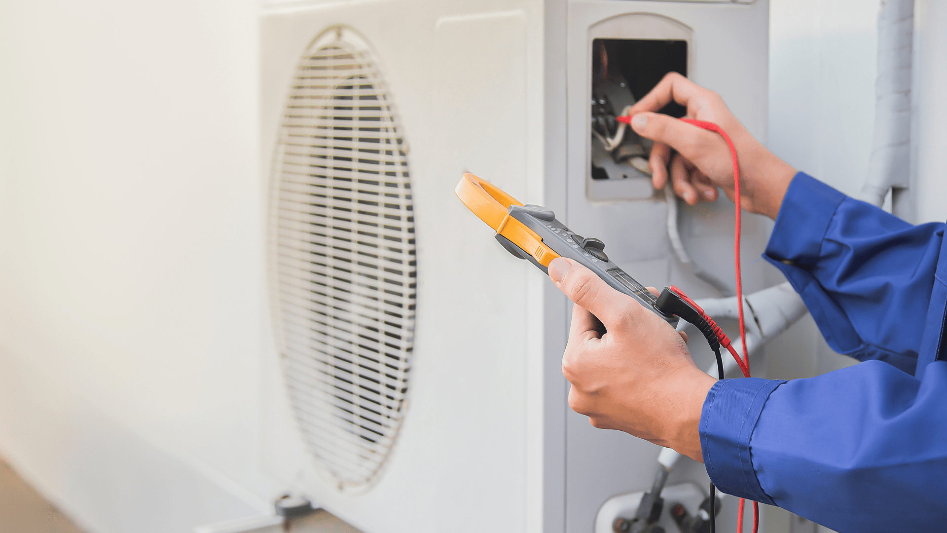 hvac specialist checking the functionality of indoor climate