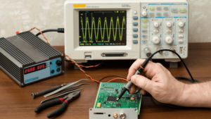 EMC measurement with a near-field probe 